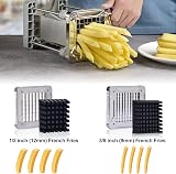 Sopito Professional Potato Cutter Stainless Steel with 1/2in & 3/8in Blades view 6