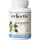 Eclectic Herb - BlackBerry Fruit Capsules | Vegan Superfood Supplement | Nutrition, Vitamins + Minerals | Antioxidant + Immune Support | Organic, Natural, Non-GMO, Gluten Free (90 CT | 480 mg)