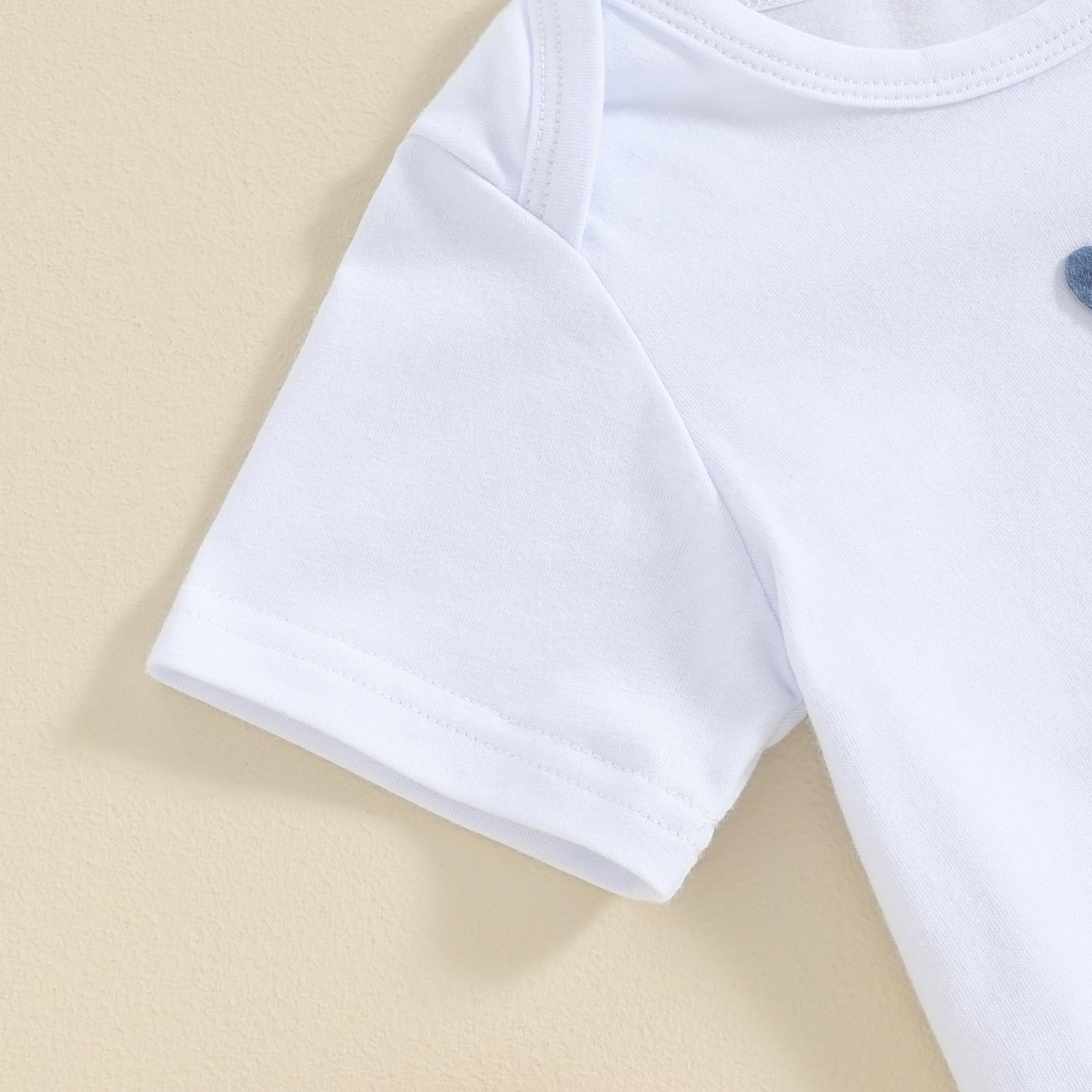 Toddler Baby Boy Summer Clothes Letter Short Sleeve T Shirt/Romper Casual Shorts Set Brother Matching Outfits