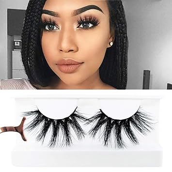 Amazon Com Cglashes Full Volume 25mm 3d Mink Eyelashes Cruelty