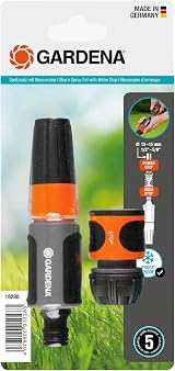 Gardena Stop n Spray Set 13 mm 1/2 and 15 mm 5/8 hoses cleaning nozzle