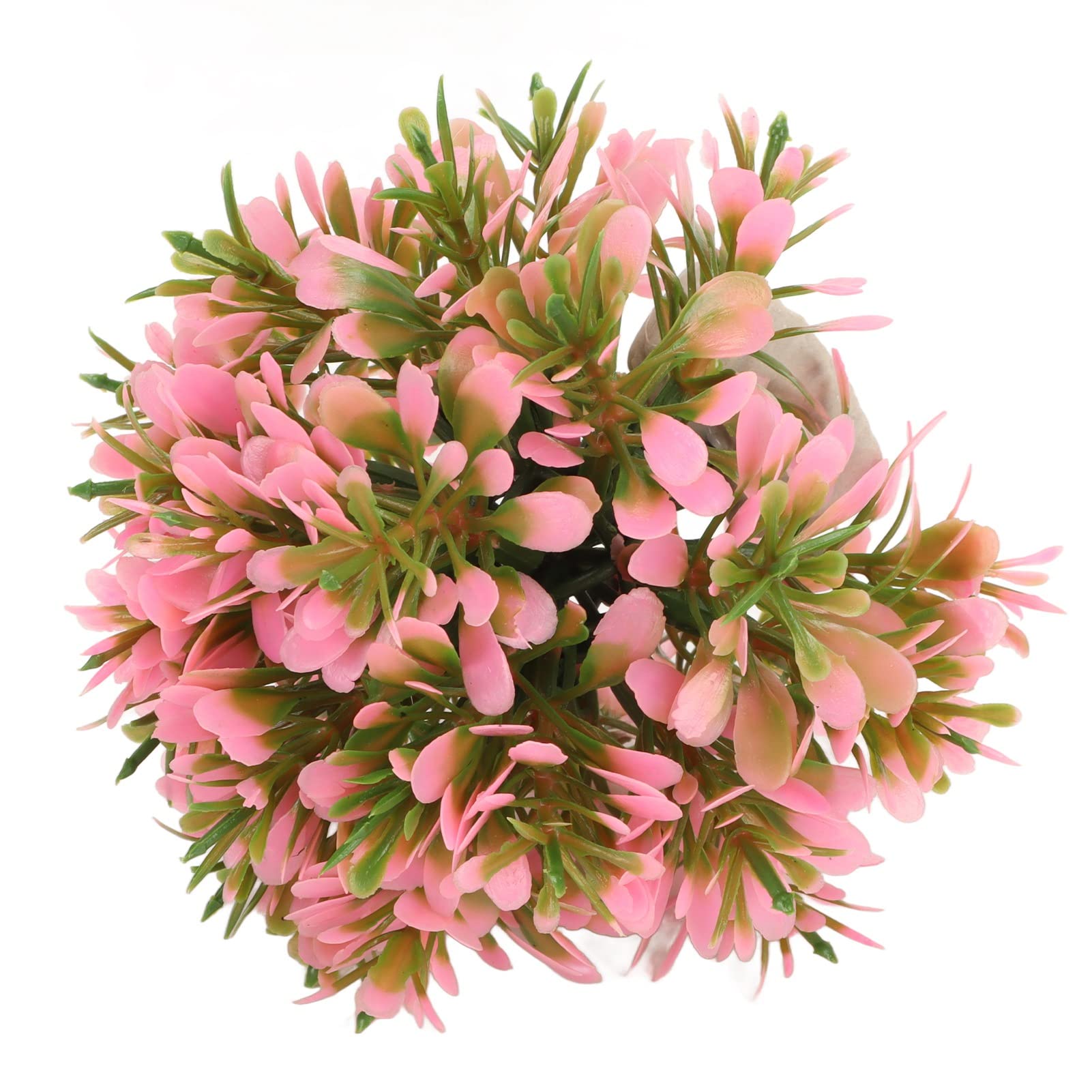 Aquarium Artificial Grass Ball, Durable Bright Color Easy To Clean Fish Tank Plastic Grass Ball Fish Tank Decoration For Landscaping (Pink)
