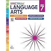 Spectrum Grade 7 Language Arts Workbook, ELA Middle School Books for Kids Ages 12-13 Covering Grammar, Vocabulary, Sentence Structure, Parts of Speech, and More, Classroom or Homeschool Curriculum
