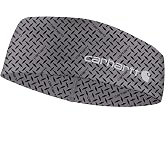 Carhartt Unisex-Adult Force UPF Lightweight Headband, Steel Plate Print-Grey Cloud/Black, One Size