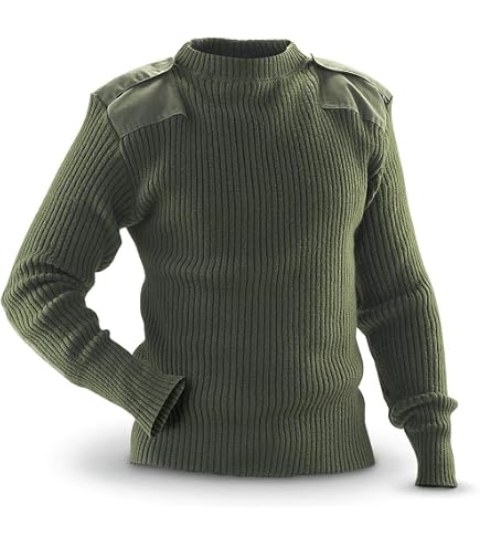 Military issue US Army Genuine GI Men's Crew-Neck Sweater 100