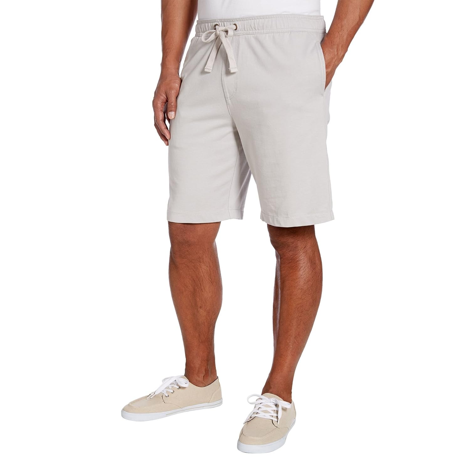 men's pull on khaki shorts