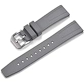 Aoeiwv FKM Rubber Watch Bands Quick Release Fluororubber Strap 20mm 22mm Premium Soft Durable Breathable Sporty FKM Rubber Watch Strap Replacement Band for Men Women