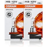 H9 Original Standard Halogen Headlight Bulbs 64213, Pack of 2 | 3200K, 12V, 65W, PGJ19-5 Base, Made in Germany