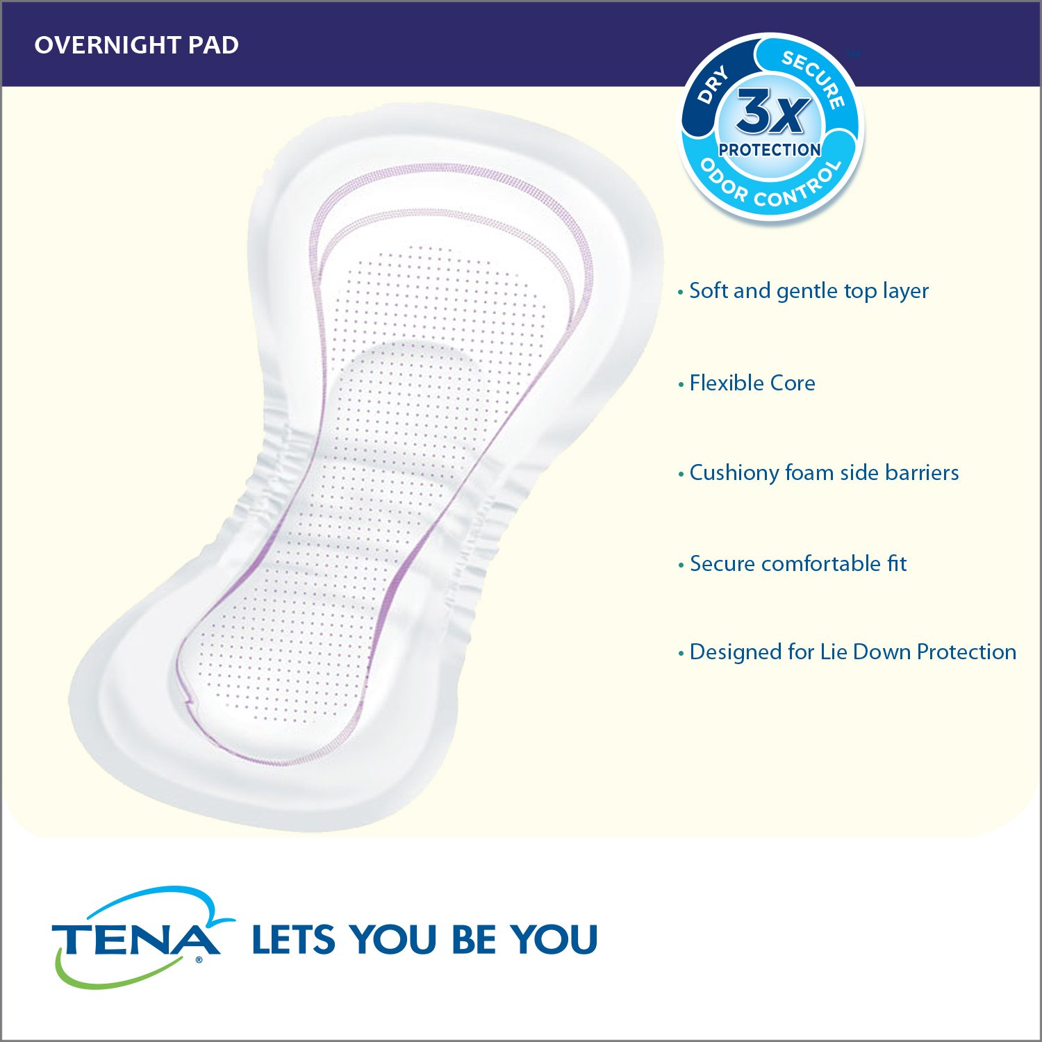 TENA Incontinence Pads for Women, Overnight, 28 Count (Pack of 3) eBay