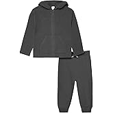 Modern Moments by Gerber Baby and Toddler Hooded Sweater Knit Jacket & Jogger
