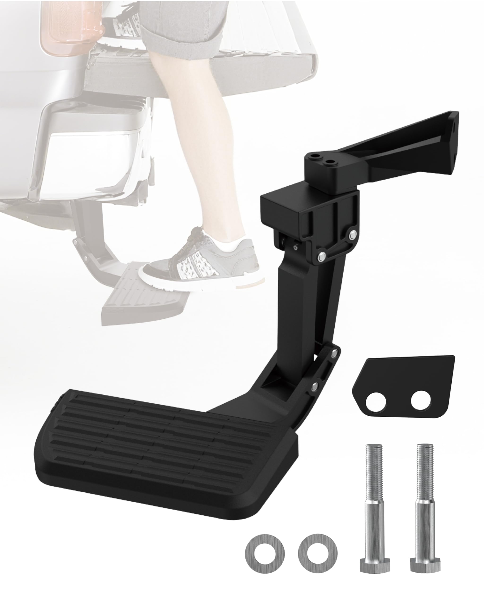 Photo 1 of DEEAGLE Bed Step for Toyota Tacoma 2012 2013 2014 2015 2016 2017 2018 2019 2020 2021 2022 2023, Upgraded Aluminum Truck Tailgate Bed Step Retractable Bumper Foldable Pickup Truck Bedstep # PT392-35100