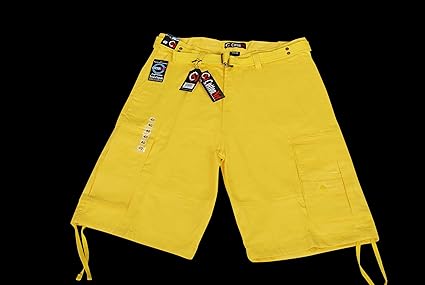 gold cargo shorts