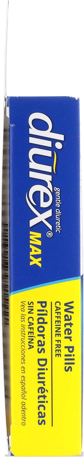 Diurex Max Water Pills - Maximum Strength Caffeine Free Diuretic - Relieve Water Bloat - 24 Count: Health & Personal Care