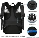 MATEIN 17.3 Inch Laptop Backpack USB Port Anti Theft Water Resistant Black view 3