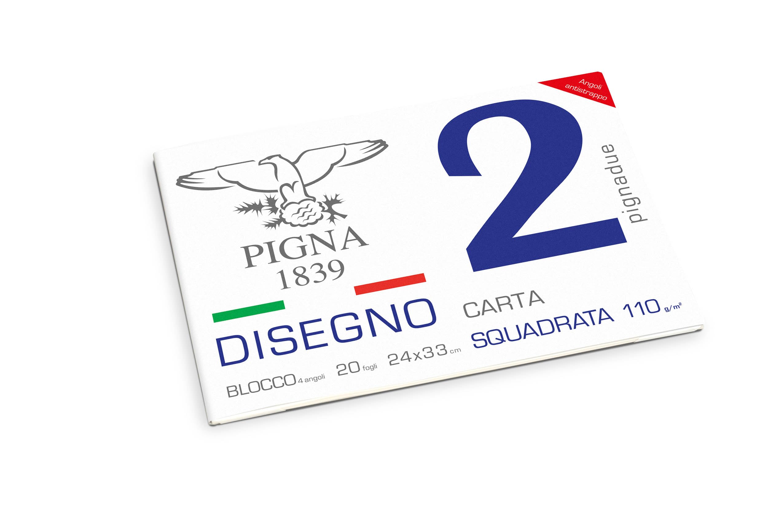 Pigna Cones Smooth Leaves Checked 24 x 33 cm Multi-Coloured