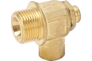 Srliya FS Series Engine Oil Drain Valve, M20 1.5 Brass One Touch Operation with LC 10 Lever Clamp, for Cars Light Trucks