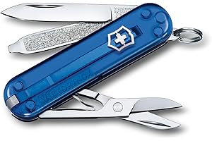 Victorinox Swiss Army Classic SD Pocket Knife, Translucent Sapphire, 58MM