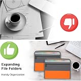 NAFY Expanding File Folders 13 Pockets A4 Zippered Organizer with 27 Labels view 8