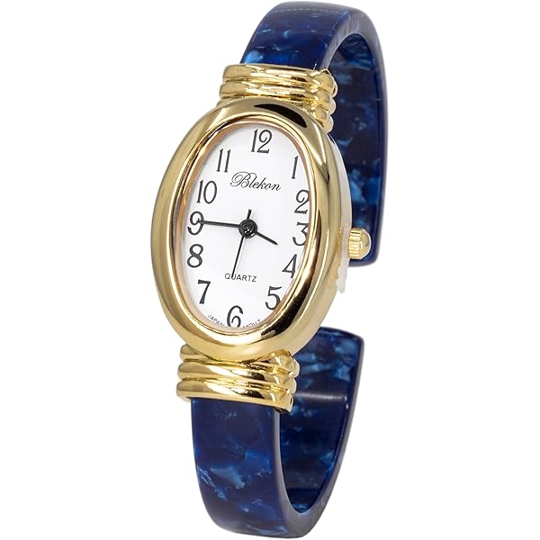 Amazon.com: Geneva Metal Bangle Watch Classic Easy Read (Copper