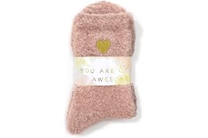 American Trends Coral Fleece Cloud Socks Ultra-Soft Fuzzy Warm Sleep Socks Cozy Unisex Gifts for Birthday Self-Care
