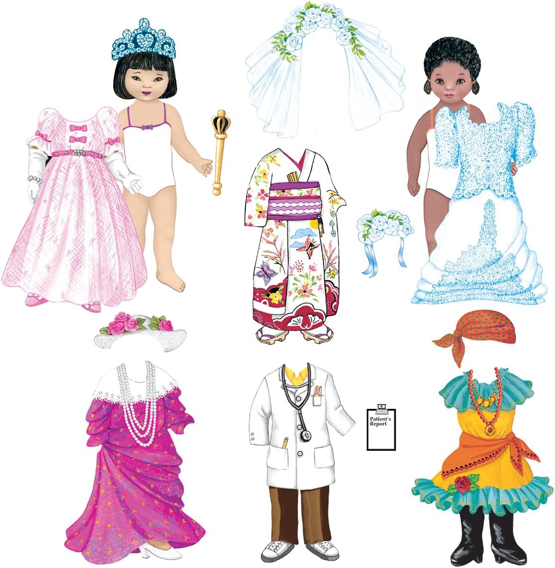 felt board dress up dolls