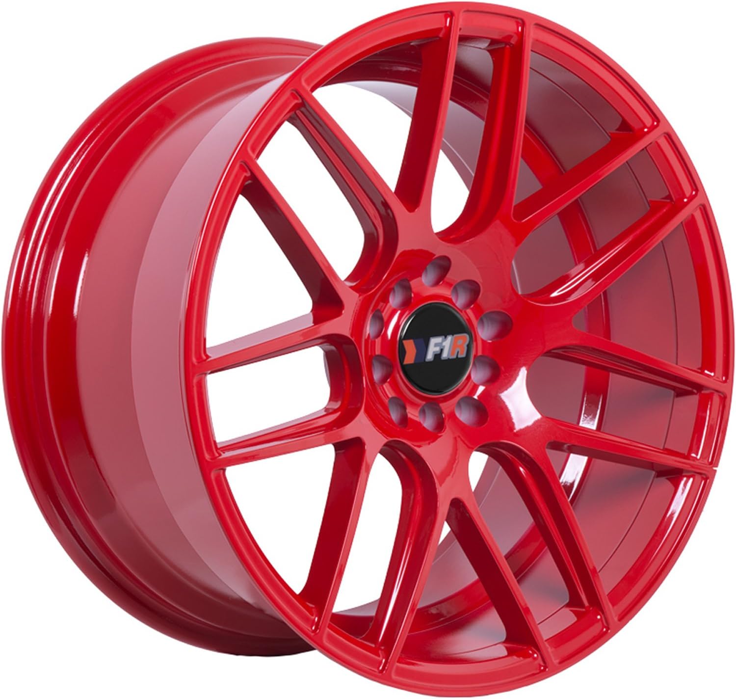 17x8 F1R F18 Hyper Black Rim Offset(35) Lug(5x100/5x114.3) Bore(73.1) 1 Wheel -- F1817810H35HB