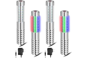 HAIABEI 4 Pieces LED Strobe Baton Bottle Service Sparklers LED Metallic Bottle Service Lights Handheld Light for Nightclubs Weddings Parties Activities Supplies