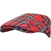 WITHMOONS Newsboy Flat Cap Tartan Check Plaid Outdoors Beret Hat YZ30078