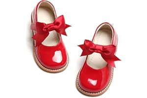 PHIRAMIN Toddler Girl Mary Jane Dress Shoes-Little Girl School Uniform Shoes for Wedding Party