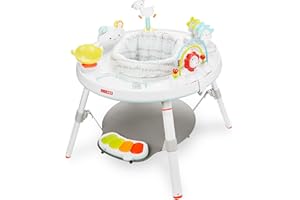 Skip Hop Baby Activity Center: Interactive Play Center with 3-Stage Grow-with-Me Functionality, 4mo+, Silver Lining Cloud
