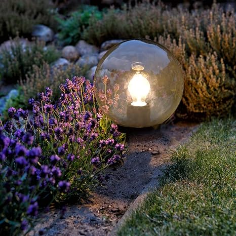 Kugelleuchte Transparent Rauchglas Inkl Led Filament Leuchtmittel E27 2m Zuleitung Garten Aussen Kugel Leuchten Smoked Kugellampen 20 Cm Amazon De Beleuchtung