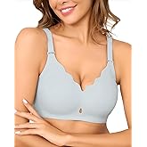 Women Wireless Seamless Bra - Lift & Support Underwire-Free Comfort, Full Coverage T-Shirt Bra