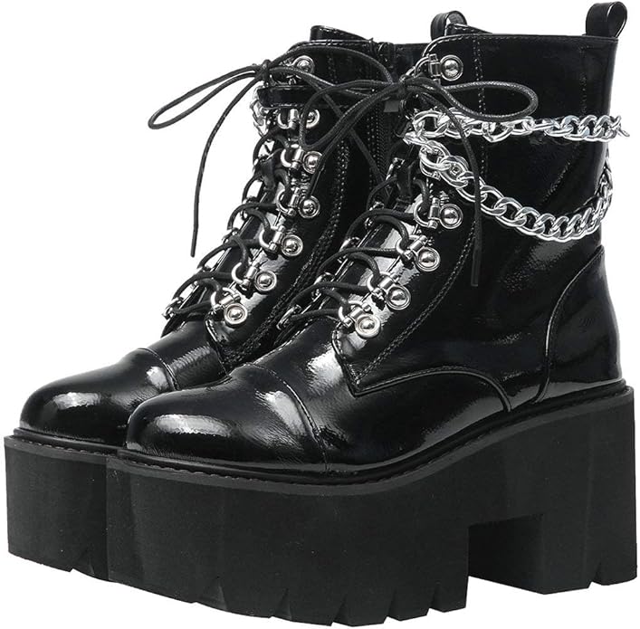 Caradise Womens Chunky Platform Heeled