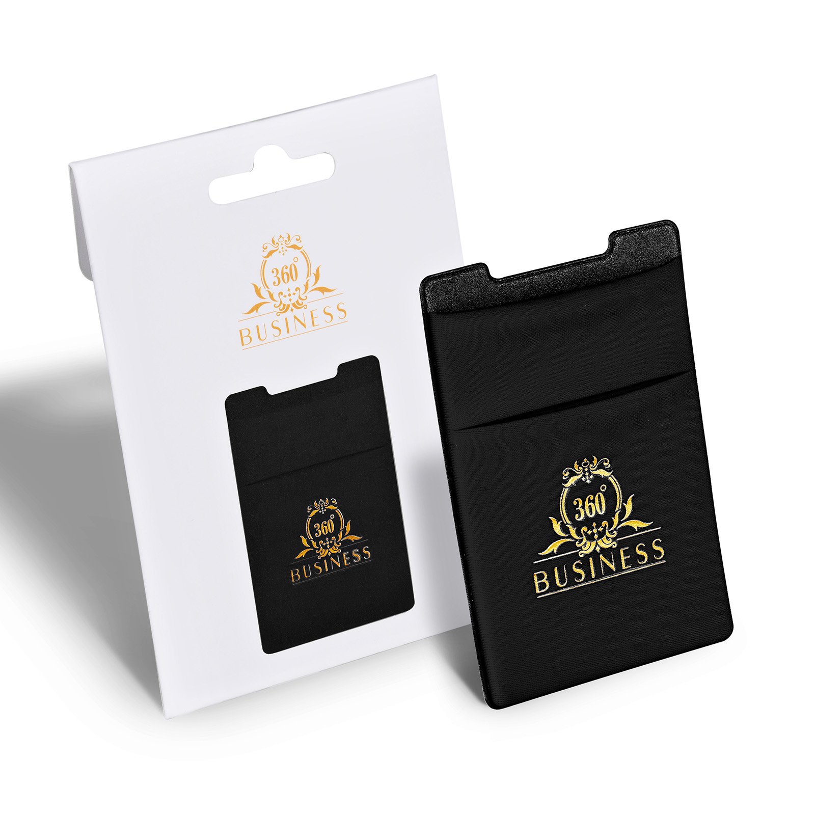 Handy Kartenhalter I Smartphone Kreditkartenhalter Geldbörse I Handy Zubehör I klebende Handyhülle I Phone Wallet I Kartenhülle I Handytasche I Wallet Handy I Hülle für Ausweis, Kreditkarte (Schwarz)