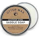 Otter Wax Saddle Soap | 5oz | All-Natural Universal Leather Cleaner | Made in USA