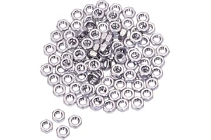 Shapenty 100PCS 3mm Small Stainless Steel Female Thread Hex Screw Nut Fastener Tool, M3