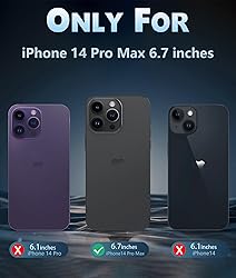 FNTCASE for iPhone 14 Pro-Max Case: Clear