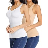 JOYSHAPER Women's Cami Shaper Tummy Control Padded Bra Camisole Cami Compression Tank Top Shapewear Body Shaper