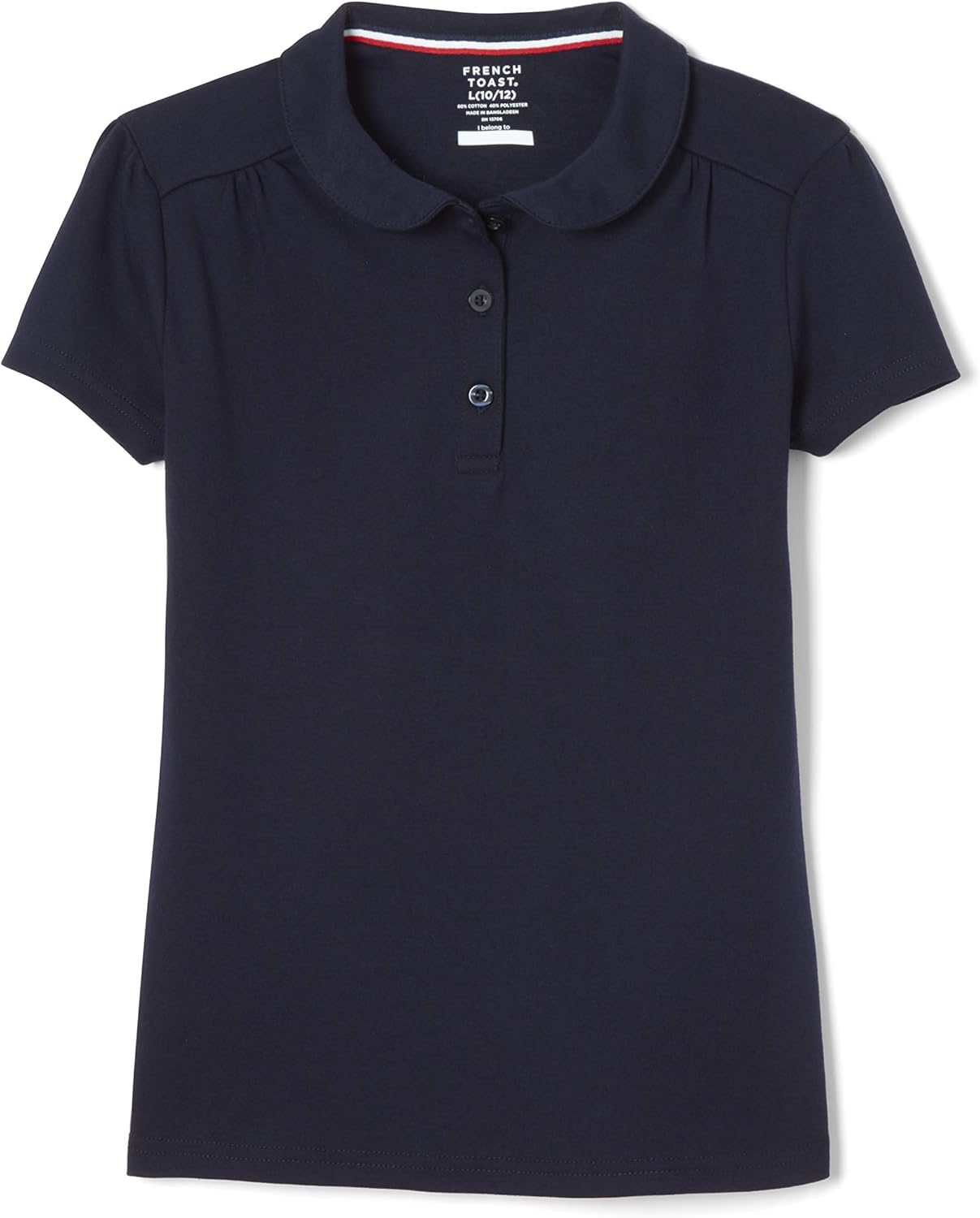 French Toast Girls' Short Sleeve Peter Pan Collar Polo: Clothing