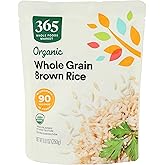 365 by Whole Foods Market, Organic Whole Grain Brown Rice, 90-Second Microwave in Pouch, 8.8 Ounce