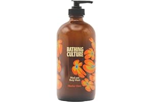Bathing Culture - Organic Mind + Body Wash (Meadow Vision) | Natural, Biodegradable, Sustainable, Vegan Personal Care (Refillable Glass Bottle, 16 fl oz | 473 ml)
