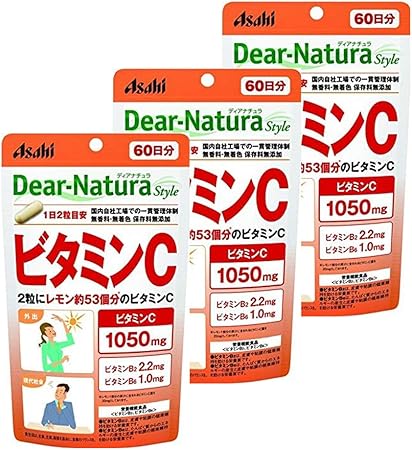 Amazon お得な３個パック ディアナチュラスタイル ビタミンc 60日分 1粒 入り ３個 ディアナチュラ ビタミンc