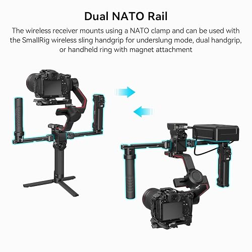 SmallRig Dual Handle Grip For DJI RS Gimbal - Joystick Control & NATO Rail For RS 2/RS 3 Pro/RS 4 Pro