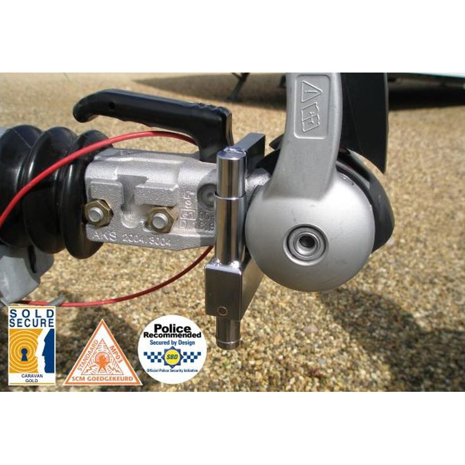 Milenco compact anti-theft device for AKS 2004/3004 Caravan Stabilising Hitch