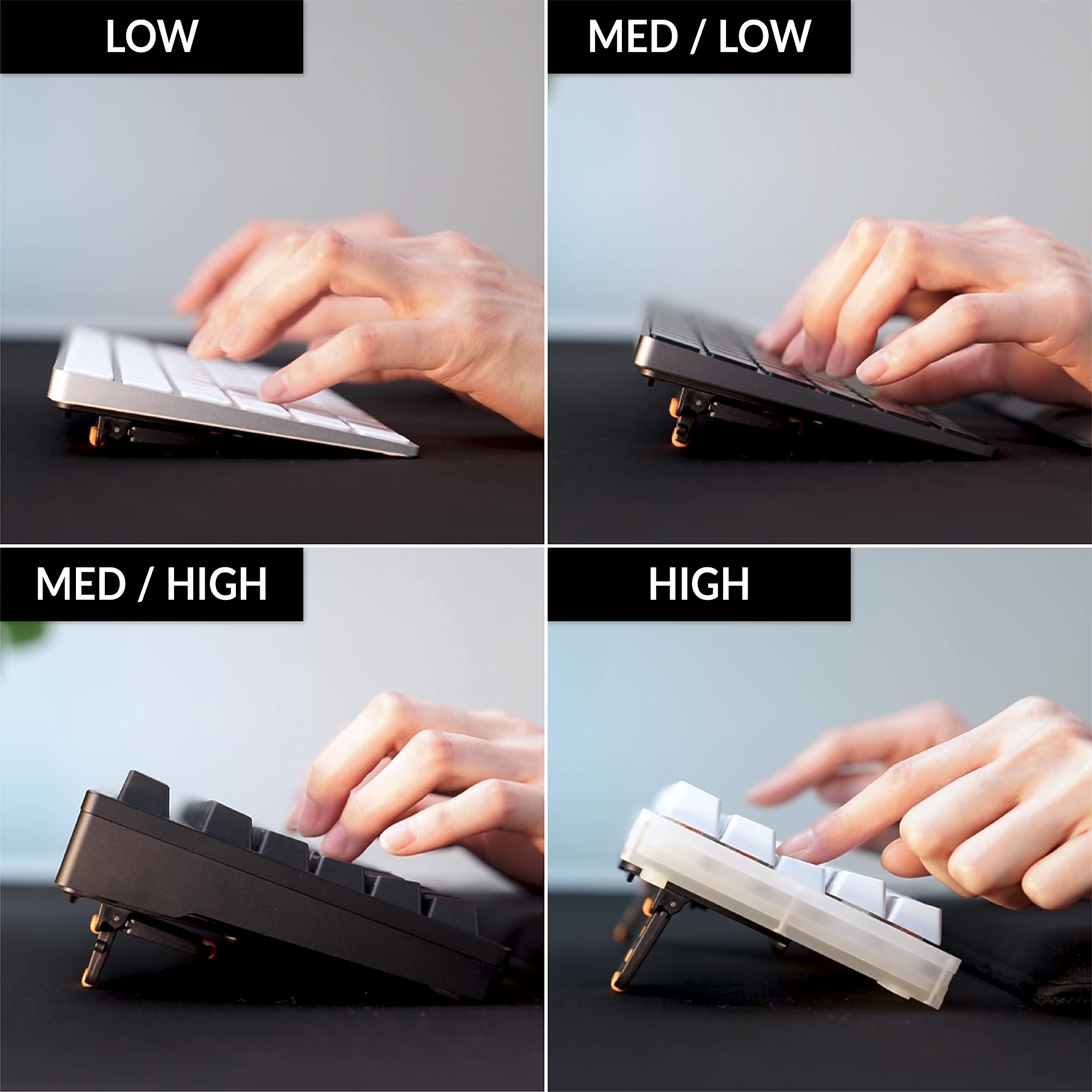 ESC Flip PRO Computer Keyboard Stand for Desk, Adjustable Tilting Keyboard Lifter