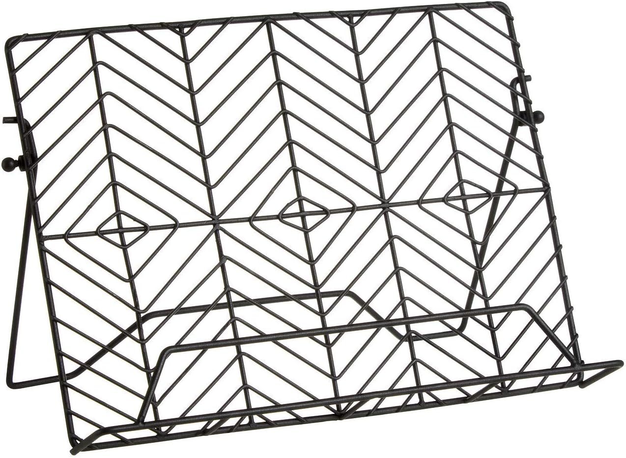 Premier Housewares 507262 Cook Book Stand, Iron, Black