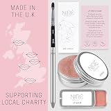 Niré Beauty Strawberry Lip Scrub Balm Set with Brush & Gift Bag view 3