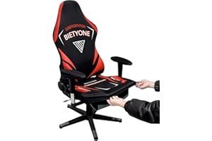 BIETYONE No Chairs,Only Covers Gaming Chair Covers - Cool Red Esports Stretch Printed for Game Chair Armchair Computer Chair,Black and Red
