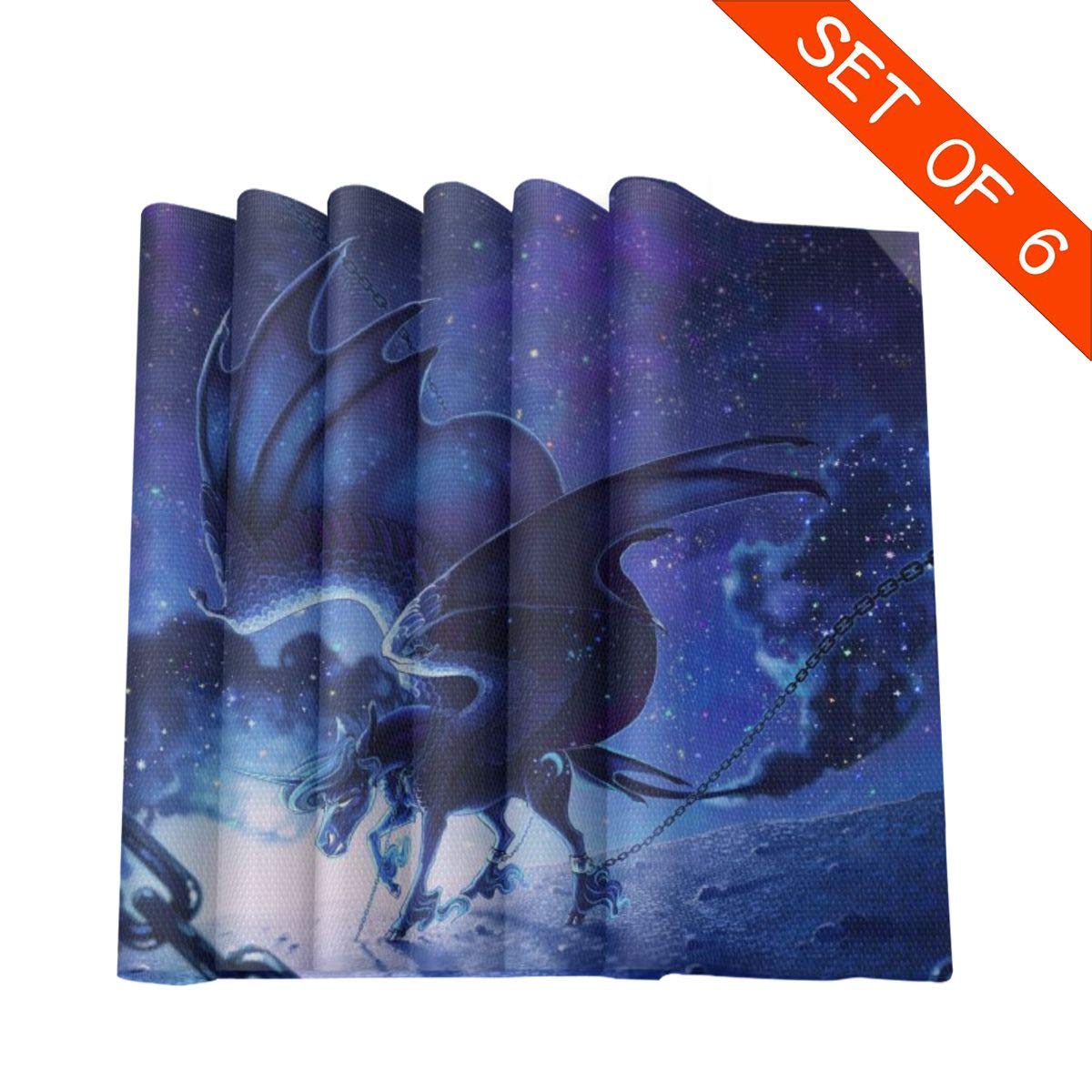 Best Dragon Placemats For Dining Table Set Of 6