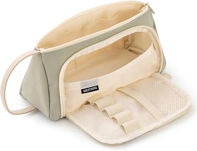 EASTHILL Big Capacity Pencil Case Pouch Pen Case Light Green School Office
